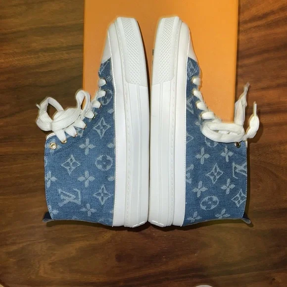 Inspired denim shoes/sneakers - Picture 4 of 11